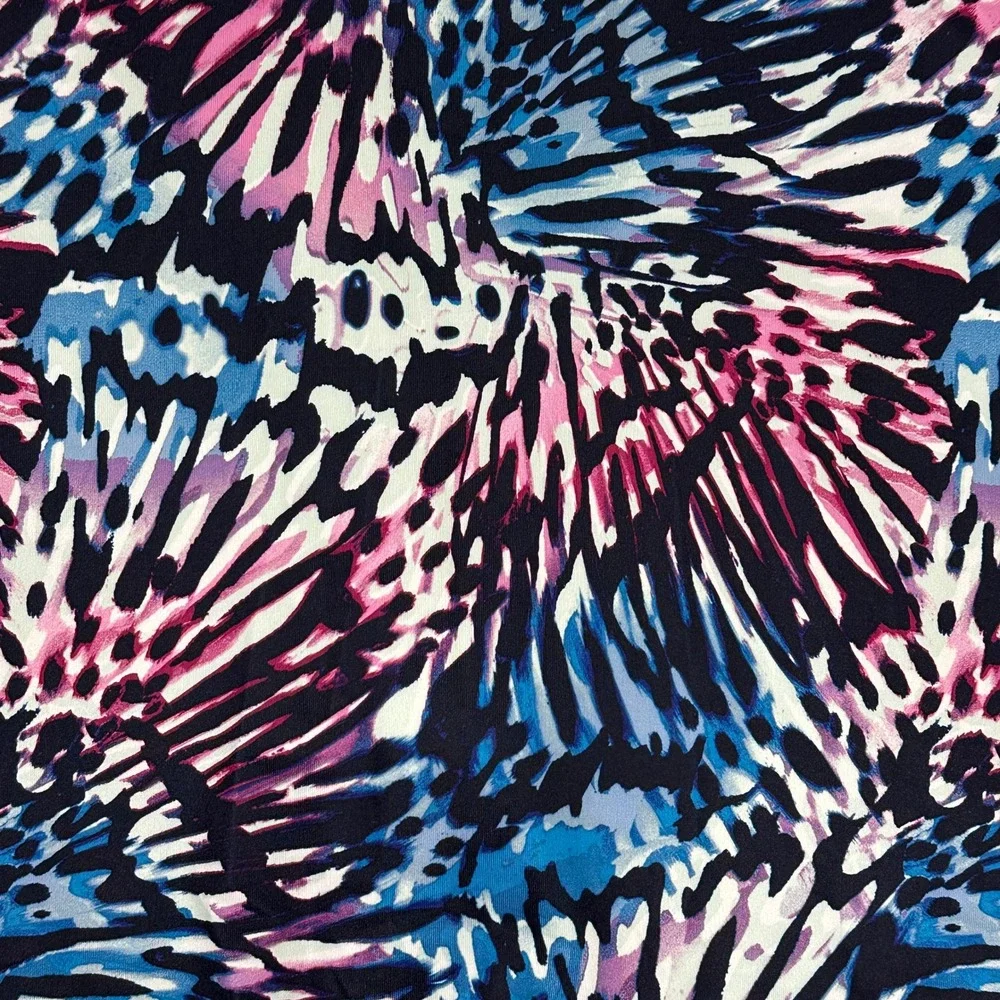 Coral Bay Skort Womens Large Blue Pink Abstract Athletic Pockets Stretch